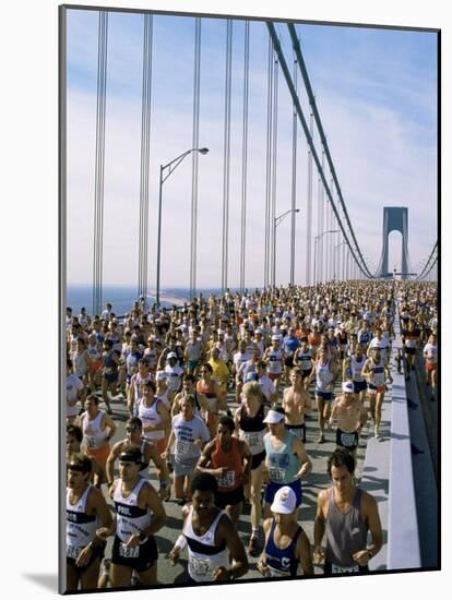 Runners, Marathon, New York, New York State, USA-Adam Woolfitt-Mounted Photographic Print