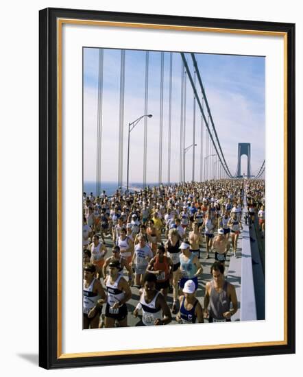 Runners, Marathon, New York, New York State, USA-Adam Woolfitt-Framed Photographic Print