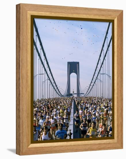 Runners, Marathon, New York, New York State, USA-Adam Woolfitt-Framed Premier Image Canvas