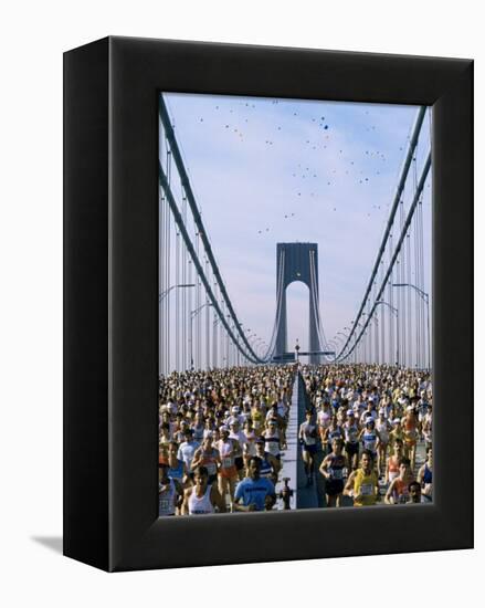 Runners, Marathon, New York, New York State, USA-Adam Woolfitt-Framed Premier Image Canvas