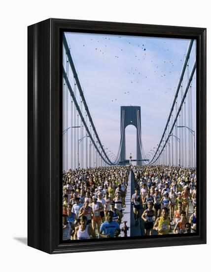 Runners, Marathon, New York, New York State, USA-Adam Woolfitt-Framed Premier Image Canvas