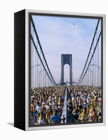 Runners, Marathon, New York, New York State, USA-Adam Woolfitt-Framed Premier Image Canvas