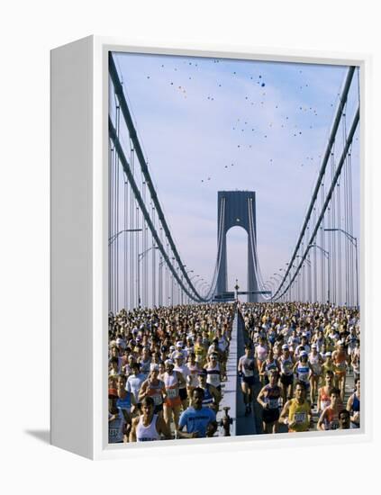 Runners, Marathon, New York, New York State, USA-Adam Woolfitt-Framed Premier Image Canvas