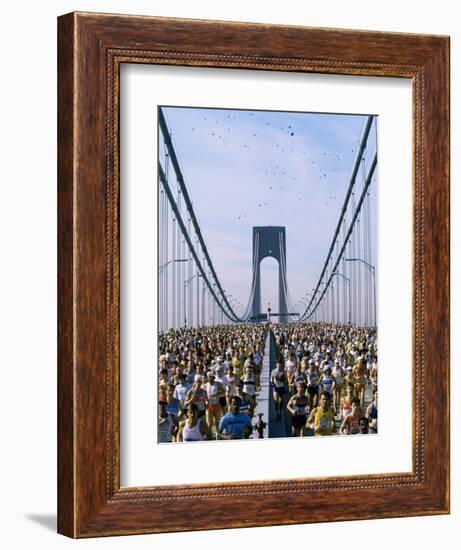 Runners, Marathon, New York, New York State, USA-Adam Woolfitt-Framed Photographic Print