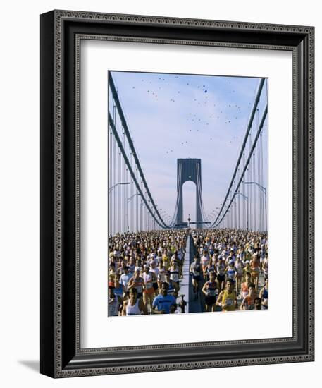 Runners, Marathon, New York, New York State, USA-Adam Woolfitt-Framed Photographic Print