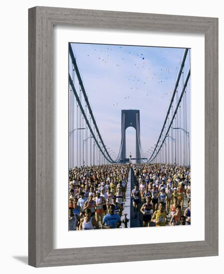 Runners, Marathon, New York, New York State, USA-Adam Woolfitt-Framed Photographic Print