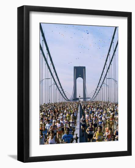 Runners, Marathon, New York, New York State, USA-Adam Woolfitt-Framed Photographic Print