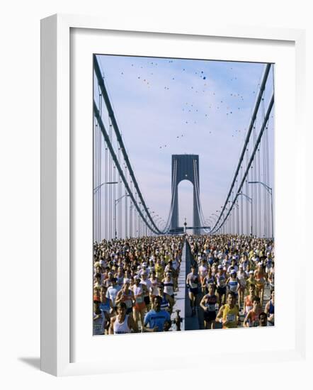 Runners, Marathon, New York, New York State, USA-Adam Woolfitt-Framed Photographic Print