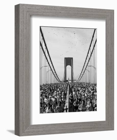 Runners, Marathon, New York, New York State, USA-Adam Woolfitt-Framed Photographic Print