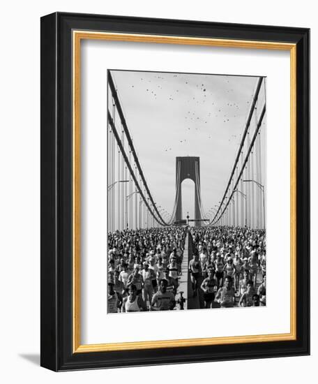 Runners, Marathon, New York, New York State, USA-Adam Woolfitt-Framed Photographic Print