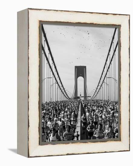 Runners, Marathon, New York, New York State, USA-Adam Woolfitt-Framed Premier Image Canvas