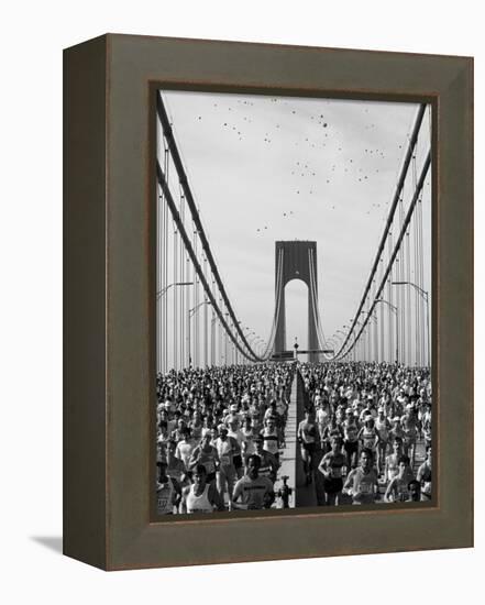 Runners, Marathon, New York, New York State, USA-Adam Woolfitt-Framed Premier Image Canvas