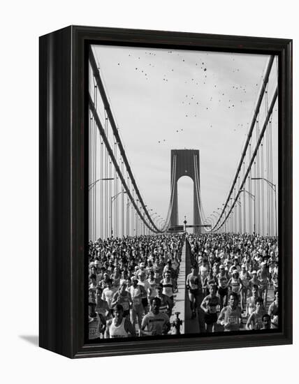 Runners, Marathon, New York, New York State, USA-Adam Woolfitt-Framed Premier Image Canvas