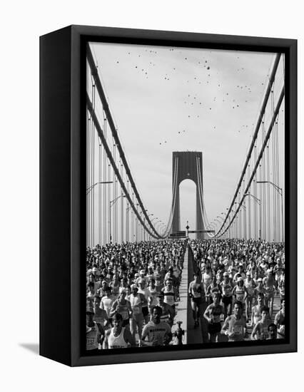 Runners, Marathon, New York, New York State, USA-Adam Woolfitt-Framed Premier Image Canvas