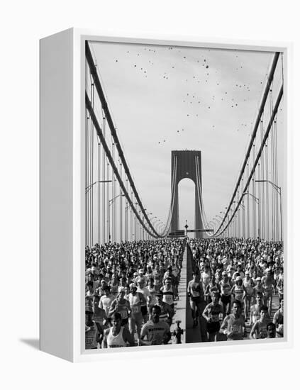 Runners, Marathon, New York, New York State, USA-Adam Woolfitt-Framed Premier Image Canvas