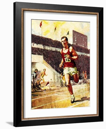 Running a Marathon in the Olympics-McConnell-Framed Giclee Print