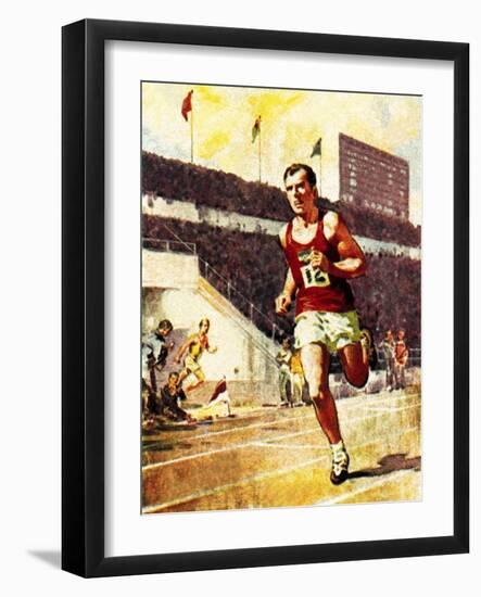 Running a Marathon in the Olympics-McConnell-Framed Giclee Print