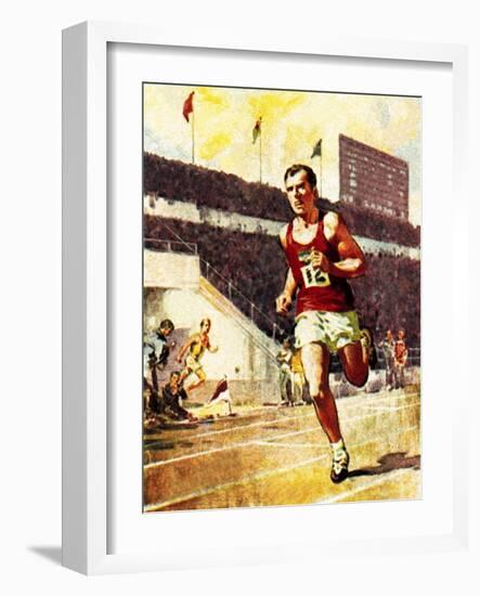 Running a Marathon in the Olympics-McConnell-Framed Giclee Print