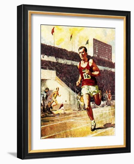 Running a Marathon in the Olympics-McConnell-Framed Giclee Print