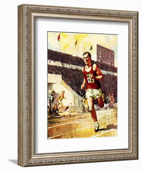 Running a Marathon in the Olympics-McConnell-Framed Giclee Print