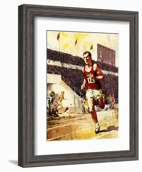 Running a Marathon in the Olympics-McConnell-Framed Giclee Print