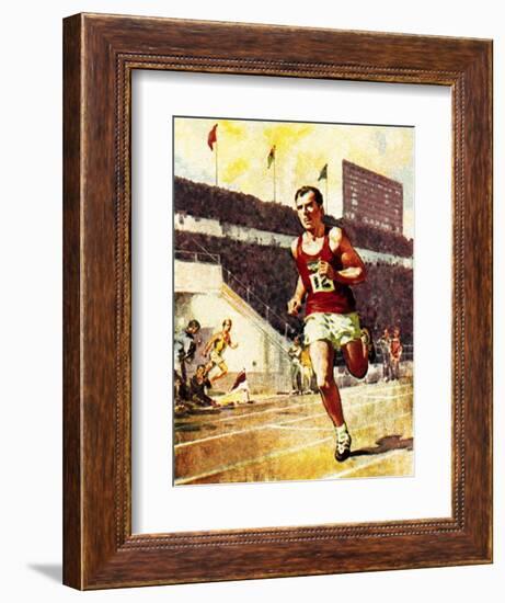 Running a Marathon in the Olympics-McConnell-Framed Giclee Print