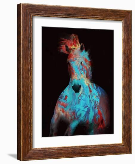 Running Bashful Horse-Ruth Day-Framed Giclee Print