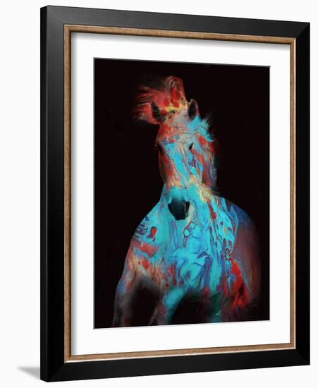 Running Bashful Horse-Ruth Day-Framed Giclee Print