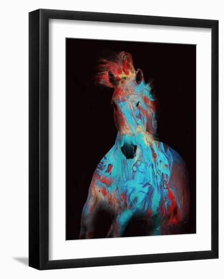 Running Bashful Horse-Ruth Day-Framed Giclee Print