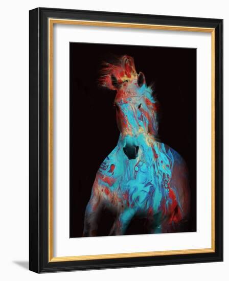 Running Bashful Horse-Ruth Day-Framed Giclee Print