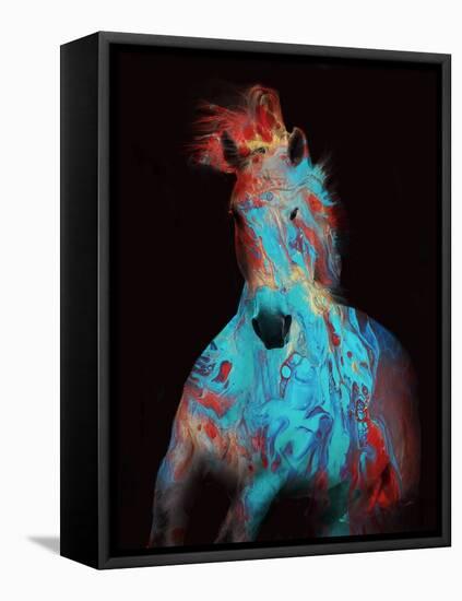 Running Bashful Horse-Ruth Day-Framed Premier Image Canvas