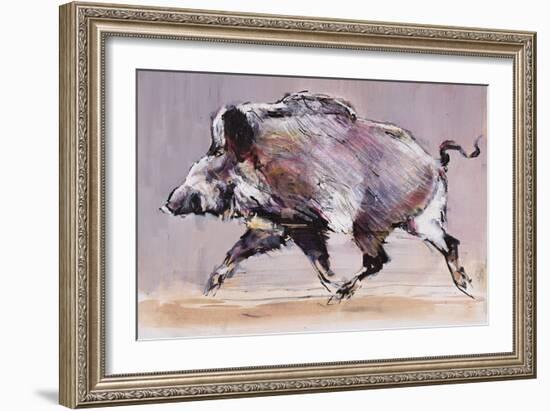 Running Boar, 1999-Mark Adlington-Framed Giclee Print