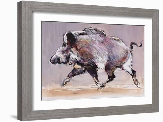 Running Boar, 1999-Mark Adlington-Framed Giclee Print