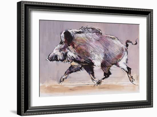 Running Boar, 1999-Mark Adlington-Framed Giclee Print