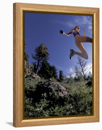 Running, Boulder, Colorado, USA-Lee Kopfler-Framed Premier Image Canvas