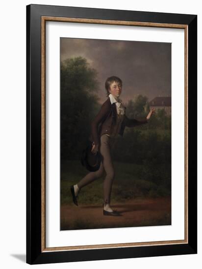 Running boy. Marcus Holst von Schmidten, 1802-Jens Juel-Framed Giclee Print