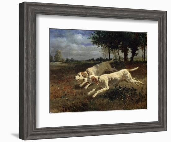 Running Dogs, 1853-Constant Troyon-Framed Giclee Print