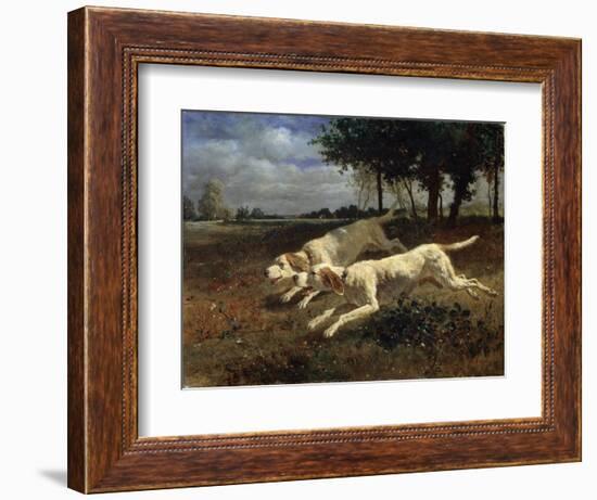 Running Dogs, 1853-Constant Troyon-Framed Giclee Print