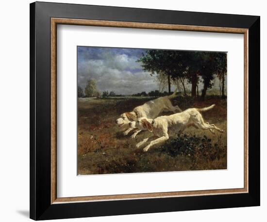 Running Dogs, 1853-Constant Troyon-Framed Giclee Print