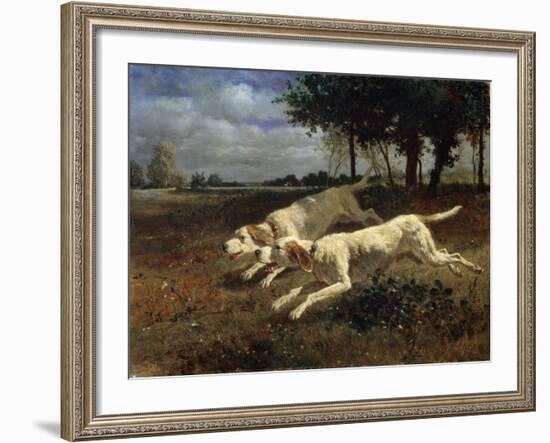 Running Dogs, 1853-Constant Troyon-Framed Giclee Print