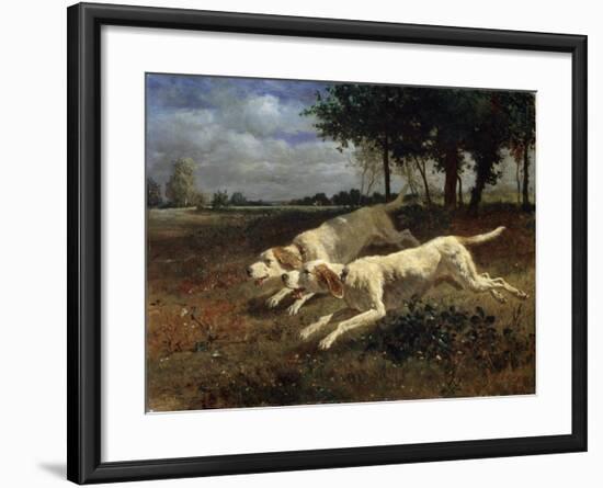 Running Dogs, 1853-Constant Troyon-Framed Giclee Print