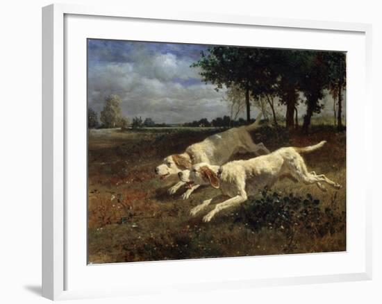 Running Dogs, 1853-Constant Troyon-Framed Giclee Print