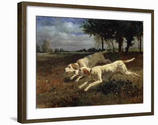 Running Dogs, 1853-Constant Troyon-Framed Giclee Print