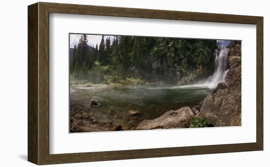 Running Eagle Falls-Steve Hunziker-Framed Art Print