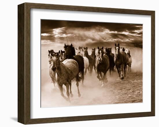 Running Horses-Monte Nagler-Framed Photo