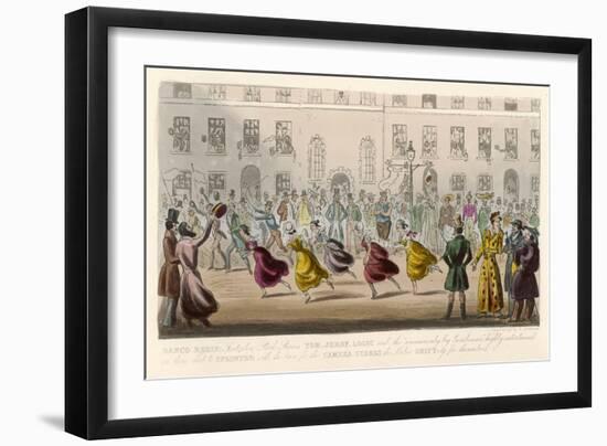 Running Race for Young Ladies at Tenterden-Robert Cruickshank-Framed Art Print