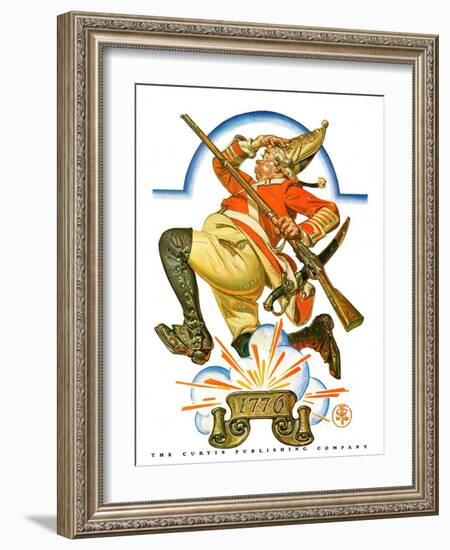 "Running Redcoat,"June 28, 1930-Joseph Christian Leyendecker-Framed Giclee Print