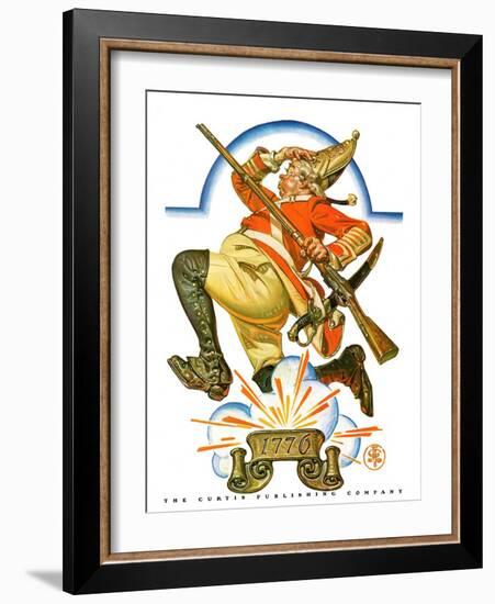 "Running Redcoat,"June 28, 1930-Joseph Christian Leyendecker-Framed Giclee Print