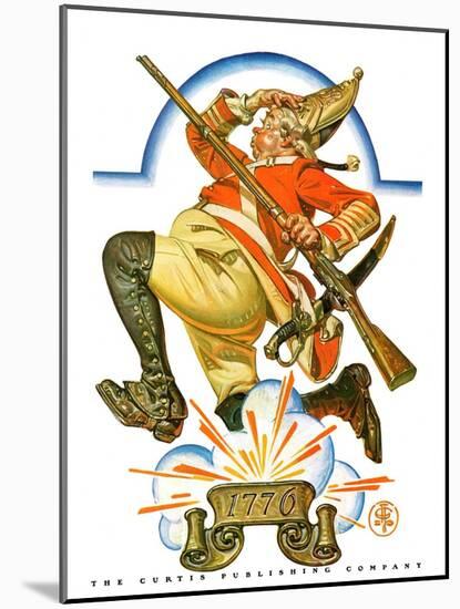 "Running Redcoat,"June 28, 1930-Joseph Christian Leyendecker-Mounted Giclee Print