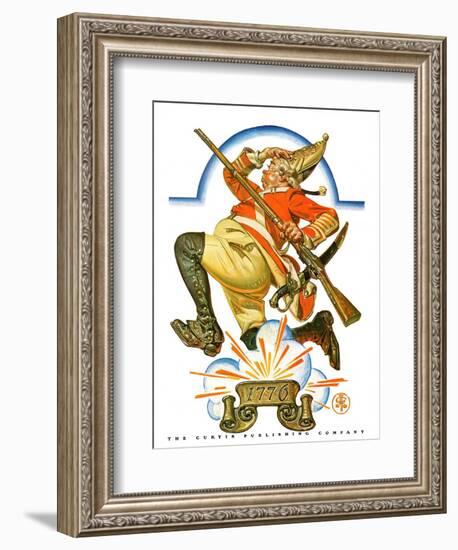 "Running Redcoat,"June 28, 1930-Joseph Christian Leyendecker-Framed Giclee Print